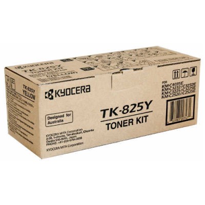 Kyocera TK-825Y Sarı Orjinal Toner - KM-C2520 / KM-C2525