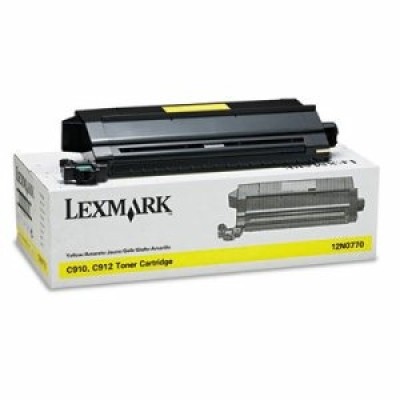 Lexmark 12N0770 Sarı Orjinal Toner - C910 / C912