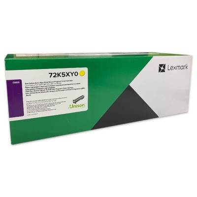 En ucuz Lexmark 72K5XY0 Sarı Orjinal Toner Ekstra Yüksek Kapasite - CS820 satın al