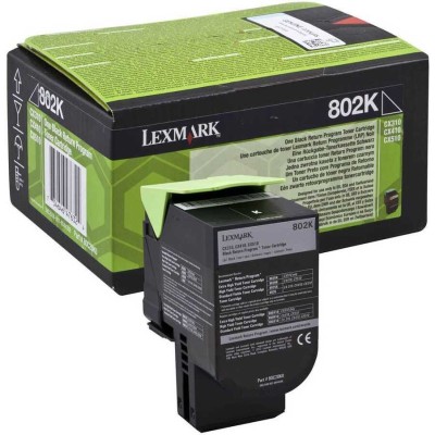 Lexmark 80C20K0 (802K) Siyah Orjinal Toner - CX310 / CX410