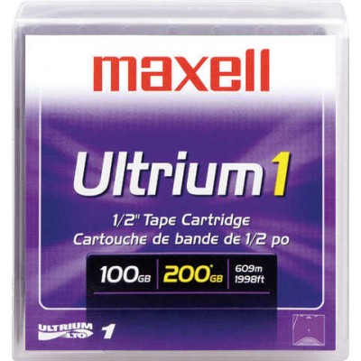 Maxell LTO-1 Ultrium Data Kartuş - 100 GB / 200 GB 609m, 12,65mm