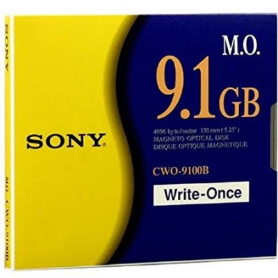Sony CWO-9100B 4096 B/S Worm Manyetik Optik Disk 9.1 GB