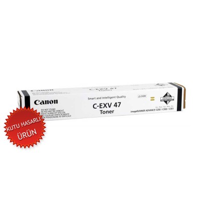Canon C-EXV47 BK (8516B002) Siyah Orjinal Toner - IR-C250i / IR-C350i (C)