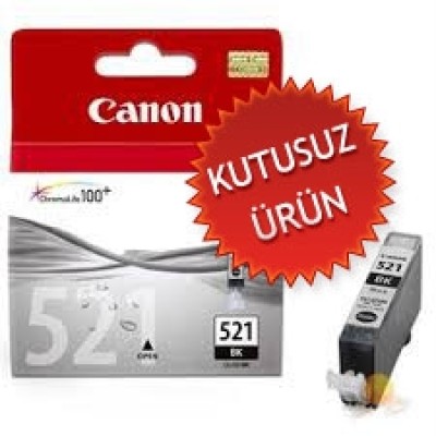 Canon CLI-521BK (2933B004AA) Siyah Orjinal Kartuş - MP540 / MP620 (U) (T1996)