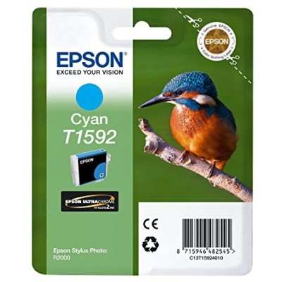 Epson C13T15924010 (T1592) Mavi Orjinal Kartuş - Stylus Photo R2000 (T1442)