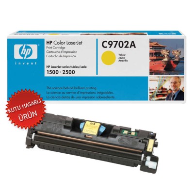HP C9702A (121A) Sarı Orjinal Toner - LaserJet 1500 (C) (T8111)