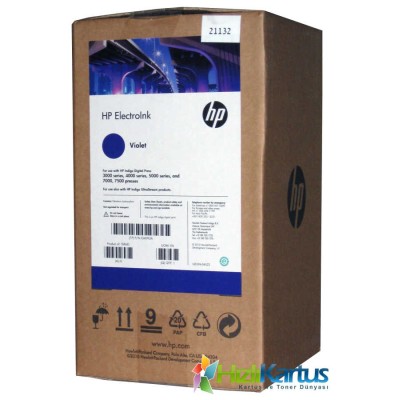 HP Q4093A Mor (Violet) Orjinal Indigo Mürekkebi (4lü Paket) Digital Press 3000, 4000, 5000 (T10568)