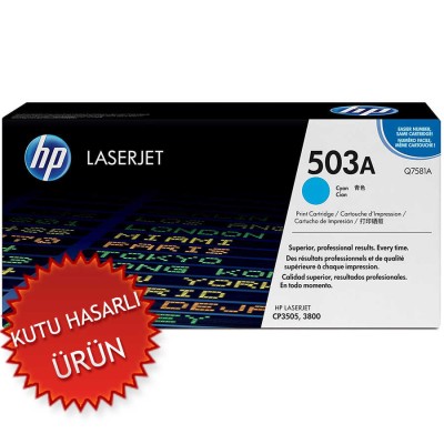 HP Q7581A (503A) Mavi Orjinal Toner - Laserjet 3600 (U) (T80)