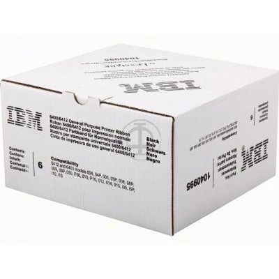IBM - Lexmark 1040995 Siyah Orjinal Şerit 6lı Paket - 6400 / 6412  (T6269)