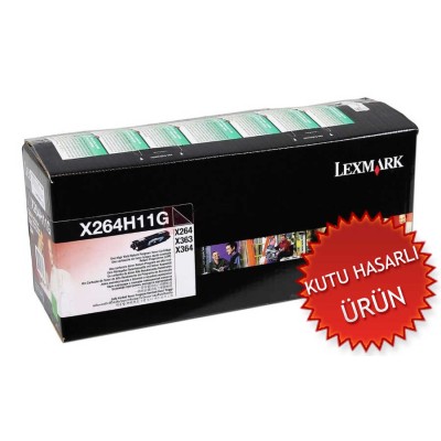 Lexmark X264H11G Siyah Orjinal Toner - X260 / X264  (T12117)