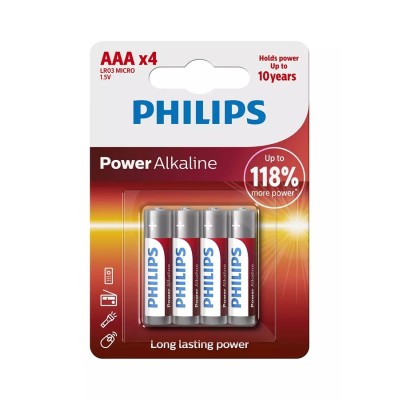 Philips LR03P4B/10 Power Alkaline Pil AAA