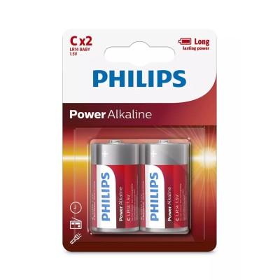 Philips LR14P2B Power Alkaline Pil C Orta Boy