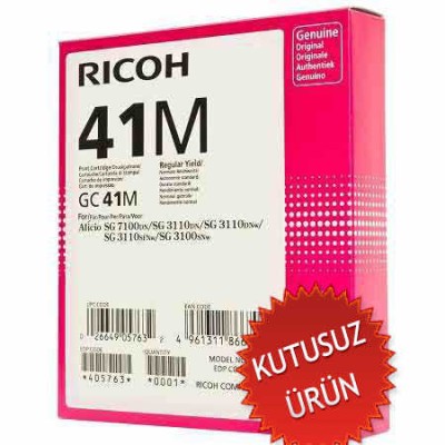 Ricoh GC41M 405767 Geljet Kırmızı Orjinal Kartuş SG2100 / SG3110 / SG3100 (U) (T11689)