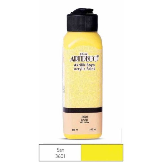 Artdeco 3601 Sarı Akrilik Boya 140 ml Artdeco 3601 Sarı Akrilik Boya 140 ml