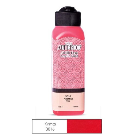 Artdeco 3616 Kırmızı Akrilik Boya 140 ml Artdeco 3616 Kırmızı Akrilik Boya 140 ml