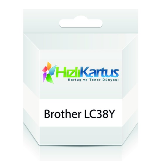 Brother LC38Y / LC-980Y Sarı Muadil Kartuş - DCP-145C (T246)