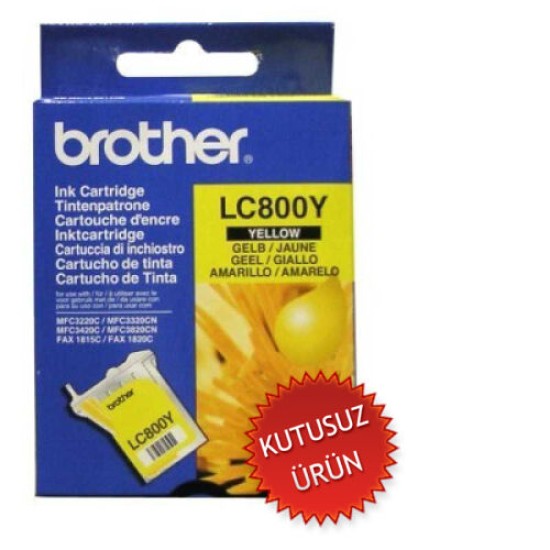 Brother LC-800Y Sarı Orjinal Kartuş - MFC-3220C Brother LC-800Y Sarı Orjinal Kartuş - MFC-3220C