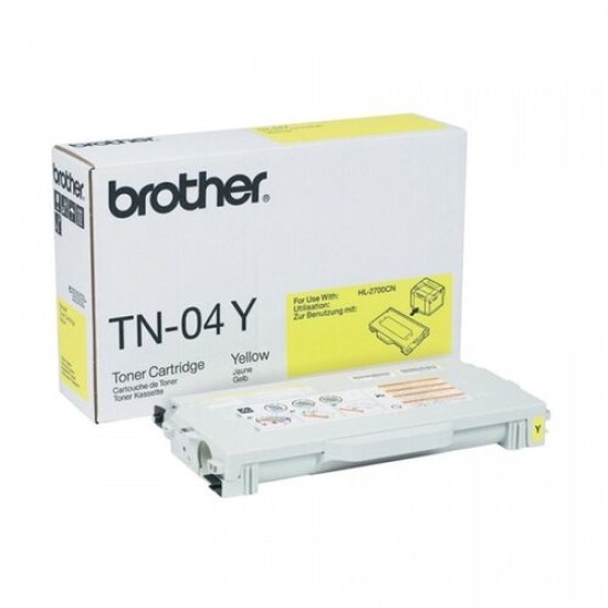 Brother TN-04Y Sarı Orjinal Toner - HL-2700CN / MFC-9420 Brother TN-04Y Sarı Orjinal Toner - HL-2700CN / MFC-9420