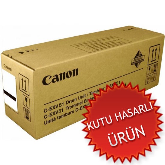 Canon C-EXV51 (0488C002) Siyah Orjinal Drum Ünitesi - IR-C5535i / IR-C5540i (C) (T16192) Canon C-EXV51 (0488C002) Siyah Orjinal Drum Ünitesi - IR-C5535i / IR-C5540i (C) (T16192)