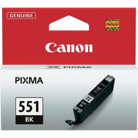 Canon CLI-551BK (6508B001AA) Siyah Orjinal Kartuş - MG5450 / MG6350 Canon CLI-551BK (6508B001AA) Siyah Orjinal Kartuş - MG5450 / MG6350