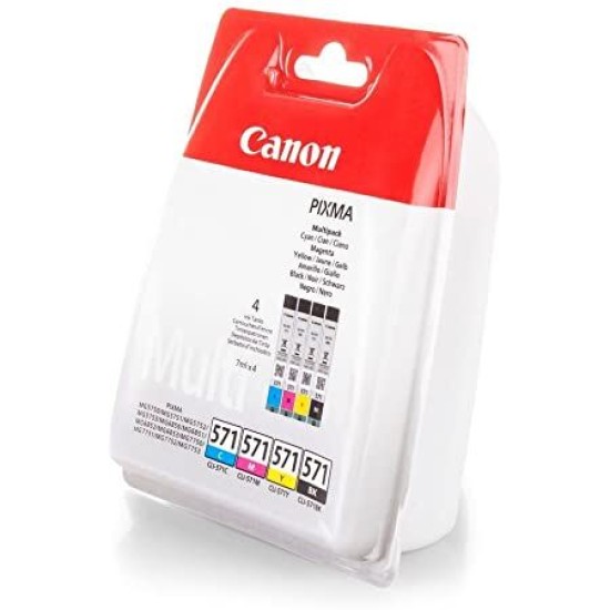 Canon CLI-571 (0386C005AA) BK/C/M/Y Multipaket Kartuş - MG5700 / MG6800 (T15463)