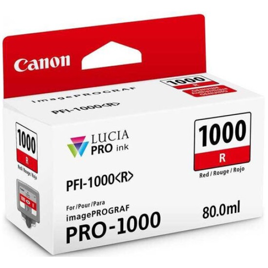 Canon PFI-1000R (0554C001) Kırmızı Orjinal Kartuş - iPF Pro-1000 (T12627)