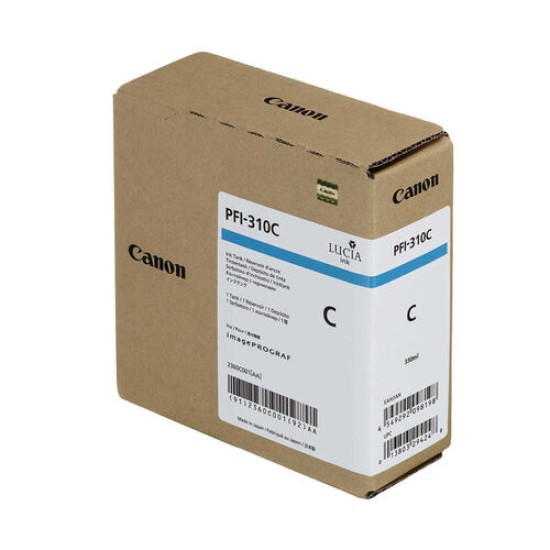 Canon PFI-310C (2360C001) Mavi Orjinal Kartuş - TX-2000 / TX-3000 (T12652)