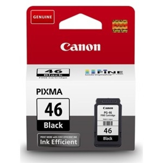 Canon PG-46 (9059B001AA) Siyah Orjinal Kartuş - E404 / E3340 Canon PG-46 (9059B001AA) Siyah Orjinal Kartuş - E404 / E3340