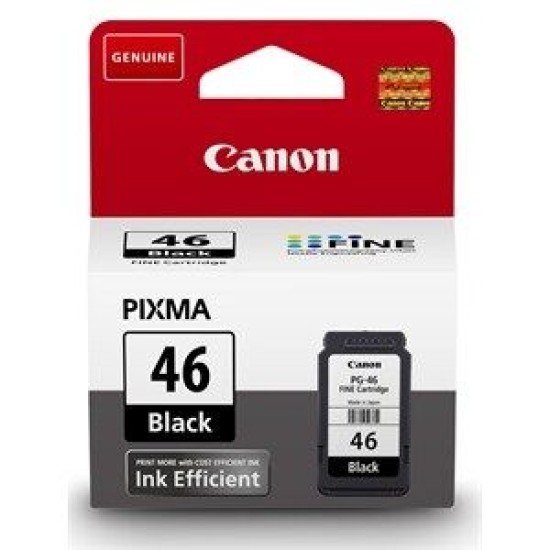 Canon PG-46 (9059B001AA) Siyah Orjinal Kartuş - E404 / E3340 Canon PG-46 (9059B001AA) Siyah Orjinal Kartuş - E404 / E3340