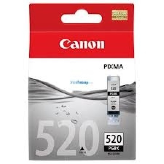 Canon PGI-520BK (2932B004AA) Siyah Orjinal Kartuş - MP540 / MP620 Canon PGI-520BK (2932B004AA) Siyah Orjinal Kartuş - MP540 / MP620