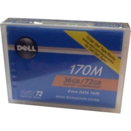 Dell Dat-72 Data Kartuşu 36 GB / 72 GB 170 M 4mm Dell Dat-72 Data Kartuşu 36 GB / 72 GB 170 M 4mm