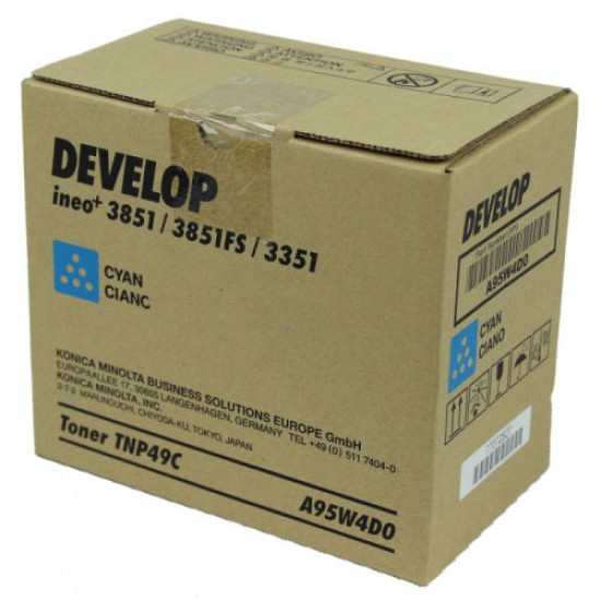 Develop TNP-49C Mavi Orjinal Toner - Ineo +3851 / +3851FS (T9614) Develop TNP-49C Mavi Orjinal Toner - Ineo +3851 / +3851FS (T9614)