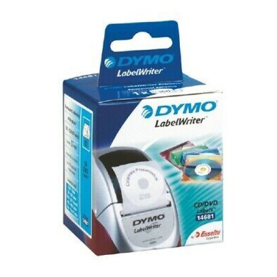 Dymo LW 14681 CD/DVD Etiketi 57mm Çap 160 Etiket Paketi (T16345)