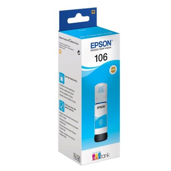 Epson C13T00R240 (106) Mavi Orjinal Mürekkep Kartuş - ET-7700 (T12698)
