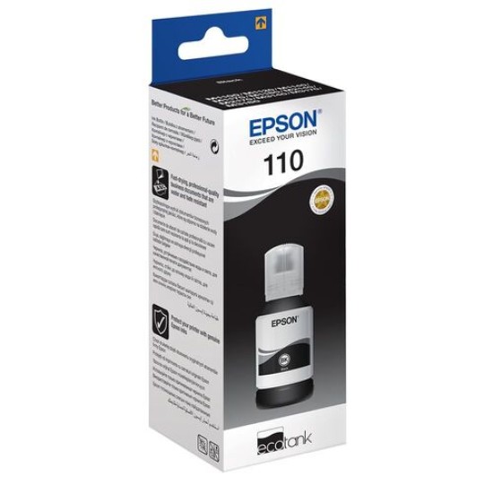 Epson C13T03P14A (110) Siyah Orjinal Mürekkep Kartuş - Ecotank M3180 (T11627) Epson C13T03P14A (110) Siyah Orjinal Mürekkep Kartuş - Ecotank M3180 (T11627)