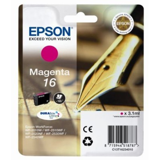 Epson C13T16234020 (16) Kırmızı Orjinal Kartuş - WF-2010 Epson C13T16234020 (16) Kırmızı Orjinal Kartuş - WF-2010