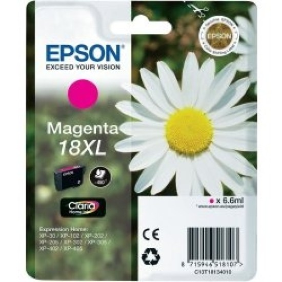 Epson C13T18134020 (18XL) Kırmızı Orjinal Kartuş - XP-202 (T1892) Epson C13T18134020 (18XL) Kırmızı Orjinal Kartuş - XP-202 (T1892)