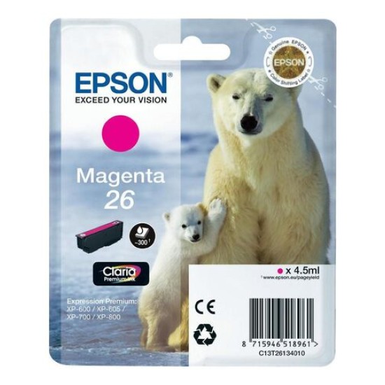 Epson C13T261340 (26) Kırmızı Orjinal Kartuş - XP-600 (T1889)