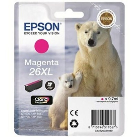 Epson C13T263340 (26XL) Kırmızı Orjinal Kartuş - XP-600 (T1884)
