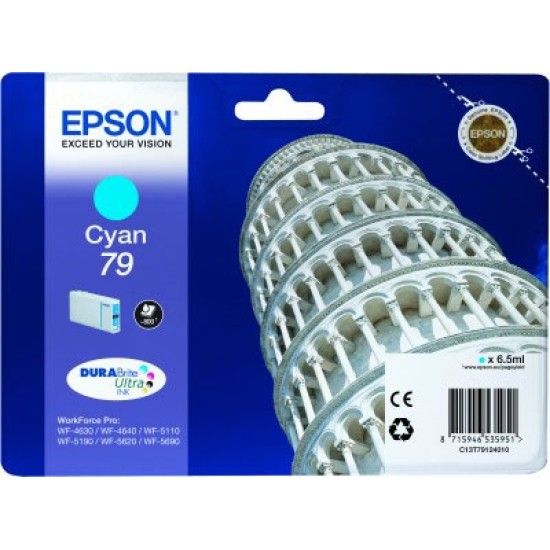Epson C13T79124010 (79) Mavi Orjinal Kartuş - WF-4630 Epson C13T79124010 (79) Mavi Orjinal Kartuş - WF-4630