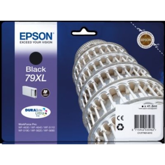 Epson C13T79014010 (79XL) Siyah Orjinal Kartuş - WF-4630 Epson C13T79014010 (79XL) Siyah Orjinal Kartuş - WF-4630