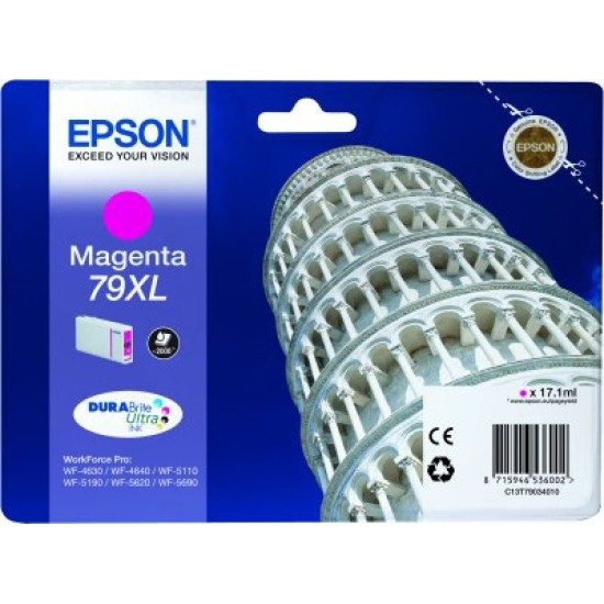 Epson C13T79034010 (79XL) Kırmızı Orjinal Kartuş - WF-4630 Epson C13T79034010 (79XL) Kırmızı Orjinal Kartuş - WF-4630