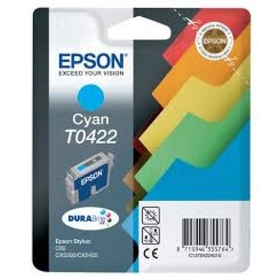 Epson C13T04224020 (T0422) Mavi Orjinal Kartuş - C82 / CX5200 Epson C13T04224020 (T0422) Mavi Orjinal Kartuş - C82 / CX5200