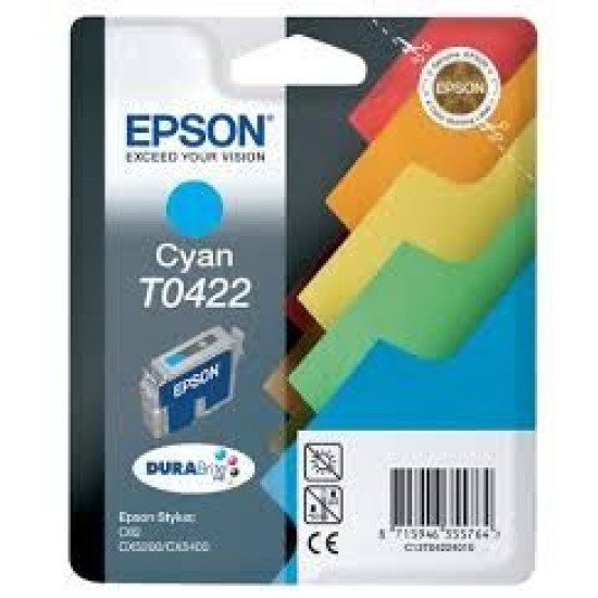 Epson C13T04224020 (T0422) Mavi Orjinal Kartuş - C82 / CX5200 Epson C13T04224020 (T0422) Mavi Orjinal Kartuş - C82 / CX5200