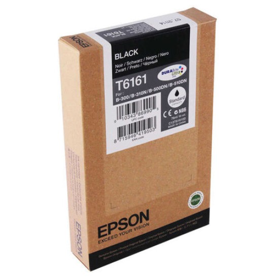Epson C13T616100 (T6161) Siyah Orjinal Kartuş - B-300 / B-310N Epson C13T616100 (T6161) Siyah Orjinal Kartuş - B-300 / B-310N
