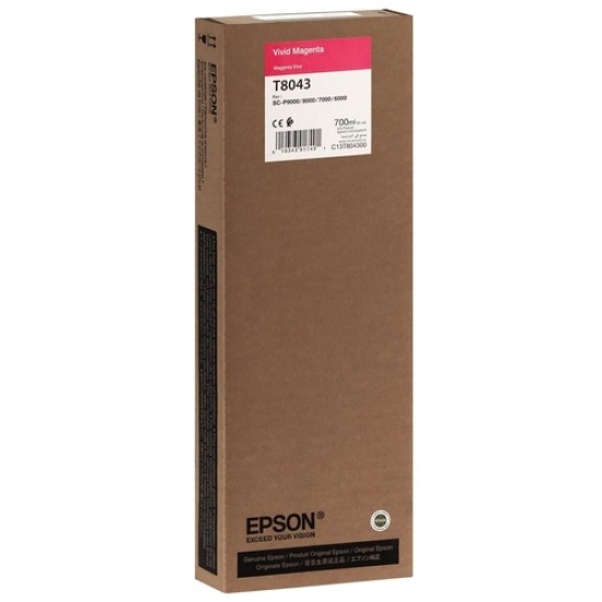 Epson C13T804300 (T8043) Kırmızı Orjinal Kartuş - SC-P6000