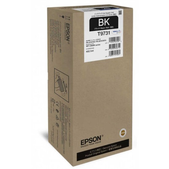 Epson C13T973100 (T9731) XL Siyah Orjinal Kartuş - WF-C869 Serisi 22,500 Sayfa (T11548) Epson C13T973100 (T9731) XL Siyah Orjinal Kartuş - WF-C869 Serisi 22,500 Sayfa (T11548)