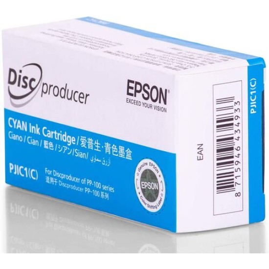 Epson C13S020447 PJIC1 Mavi Orjinal Kartuş - DiscProducer PP-100 (T12637)