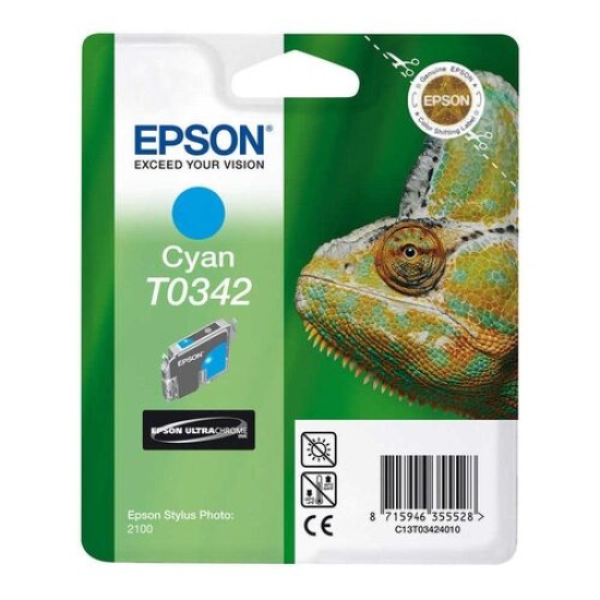 Epson C13T034240 (T0342) Mavi Orjinal Kartuş - Stylus Photo 2100 Epson C13T034240 (T0342) Mavi Orjinal Kartuş - Stylus Photo 2100