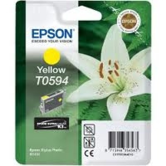 Epson C13T05944020 (T0594) Sarı Orjinal Kartuş - Stylus Photo R2400 Epson C13T05944020 (T0594) Sarı Orjinal Kartuş - Stylus Photo R2400